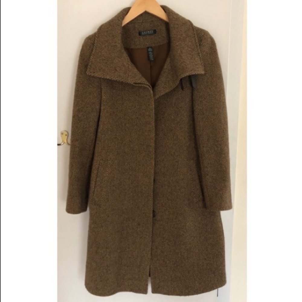 Ralph Lauren Brown Wool Coat